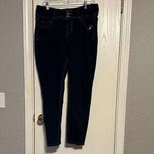 High Rise Dark Blue Women's Jeans